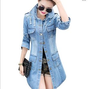 Slim Women Ling Sleeve Denim Jacket